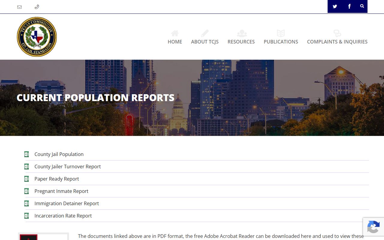 Martin County inmate population TCJS population reports